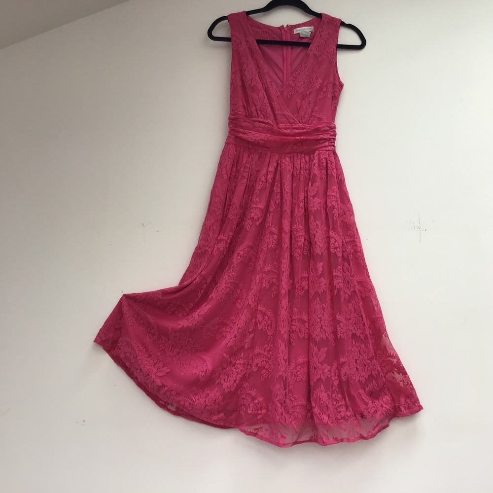 Newport News. Pink Lace Dress